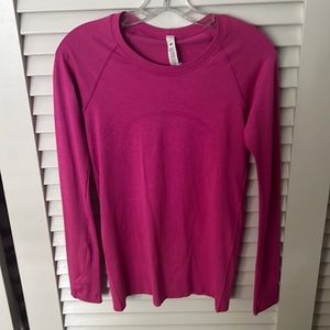 Lulu lemon sonic pink long sleeve